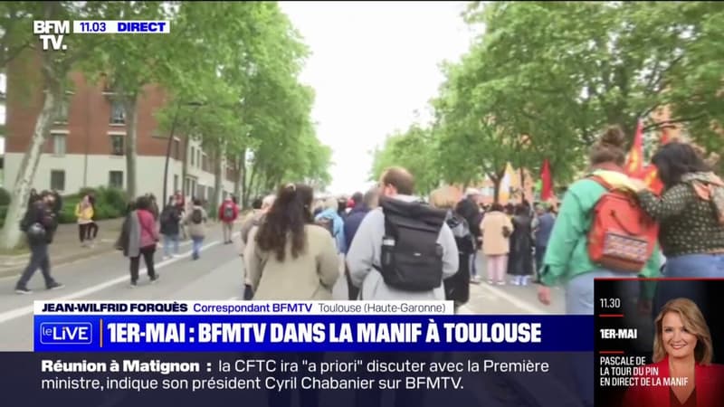 1er-Mai: à Toulouse, la manifestation vient de s'élancer