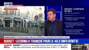 Budget: "Il n'y aura pas un seul 49.3, mais au minimum trois", explique Benjamin Morel, constitutionnaliste