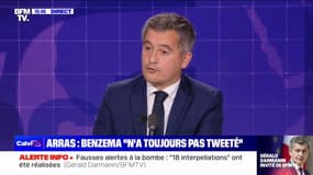 Affaire Karim Benzema: "Il faut combattre tous ceux qui utilisent une notoriété extrêmement forte qui pourrissent une partie de notre jeunesse" affirme Gérald Darmanin