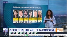 Stationnement payant des deux-roues à Paris: interrogés par BFM Paris, qu'en pensent les candidats aux municipales?