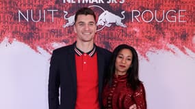 Thomas Meunier avec sa compagne à la fête d'anniversaire de Neymar en 2019
