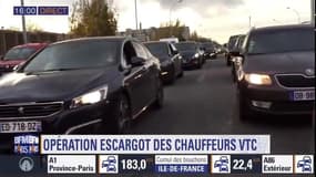 Plusieurs centaines de VTC organisent une opération escargot sur le périphérique parisien