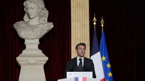 Emmanuel Macron à Paris le 8 novembre 2023 