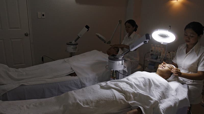 Un institut de beauté (illustration)