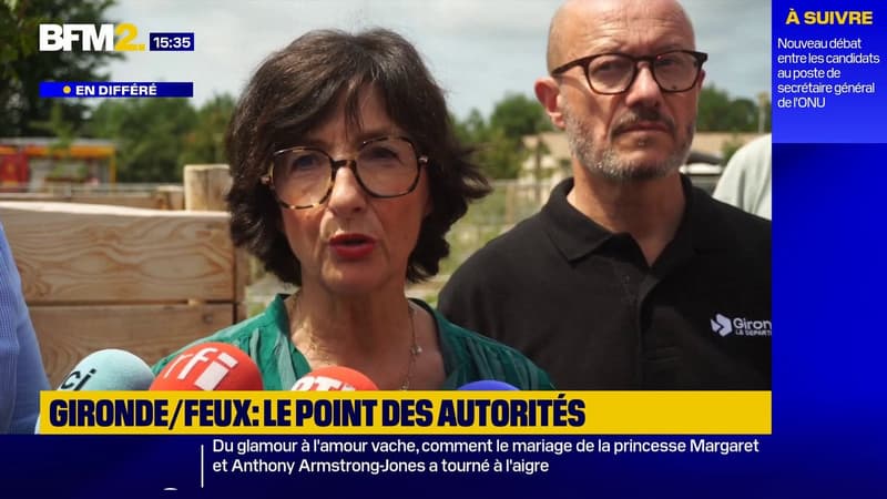 "Le feu n'est pas terminé": l'appel à la vigilance de la préfète de Gironde
