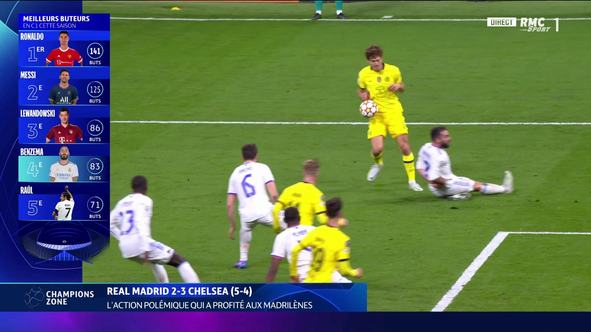 La main sanctionnée de Marcos Alonso La main sanctionnée de Marcos Alonso