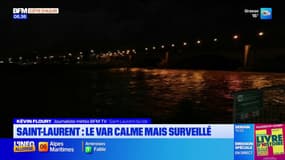 Intempéries dans les Alpes-Maritimes: à Saint-Laurent-du-Var, le Var est calme mais surveillé