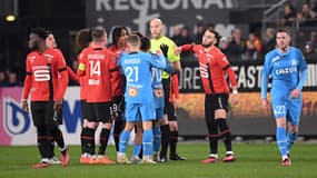 L'arbitre Eric Wattellier lors du match Rennes-OM (0-1)