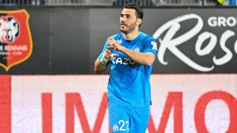Sead Kolasinac buteur pour l'OM à Rennes, 5 mars 2023