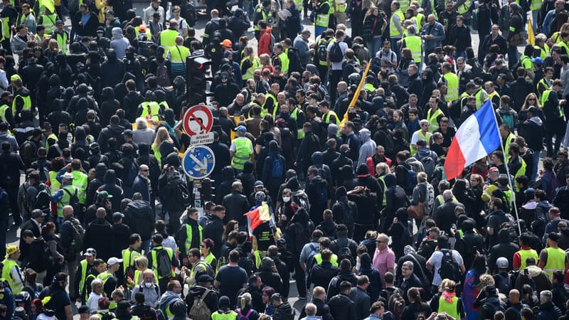 Une manifestation de Gilets jaunes (photo d'illustration)