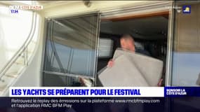 Côte d'Azur: les yachts se préparent pour le Festival de Cannes
