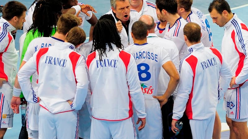 Claude Onesta et ses joueurs