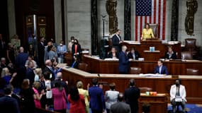 Photo du Sénat vendredi 12 août 2022, après le vote du plan d'investissements de Joe Biden