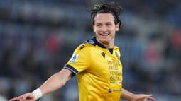 Florian Thauvin avec l'Udinese, le 10 mars 2025