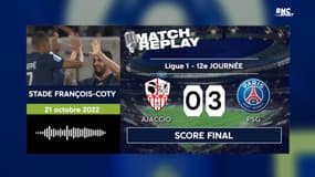 Ajaccio 0-3 PSG : Le show Mbappé-Messi pour la victoire parisienne avec les commentaires RMC