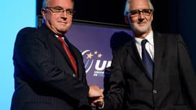 Pat McQuaid et Brian Cookson