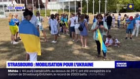 Strasbourg: des réfugiés ukrainiens se rassemblent en soutien à leur pays