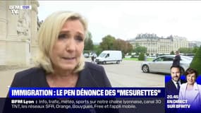 Immigration: Marine Le Pen estime qu'Emmanuel Macron "prendra des mesurettes qui ne régleront pas le problème"