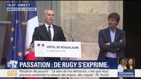 Passation de pouvoir: Le discours de François de Rugy