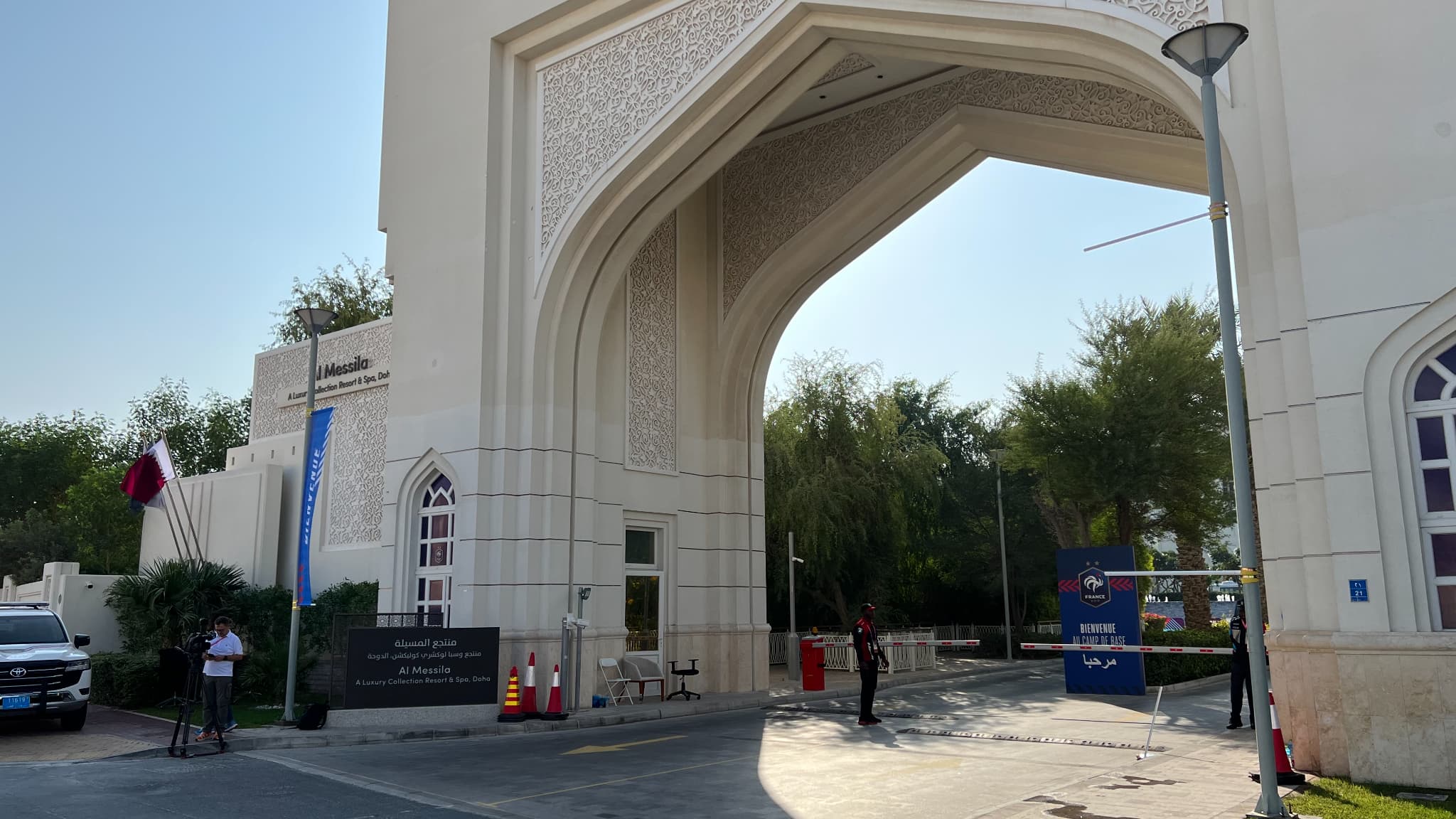 L'hôtel des Bleus à Doha.