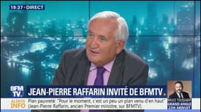 Plan pauvreté: "Il va falloir l'améliorer et le travailler avec les collectivités territoriales", analyse Jean-Pierre Raffarin