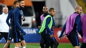 Kylian Mbappé, Alexandre Lacazette et Olivier Giroud