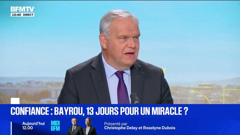 Pour François-Noël Buffet, ministre délégué auprès du ministre de l'Intérieur, le vote de confiance est 