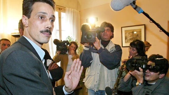 Omar Raddad, le 20 novembre 2002 à Aix-en-Provence