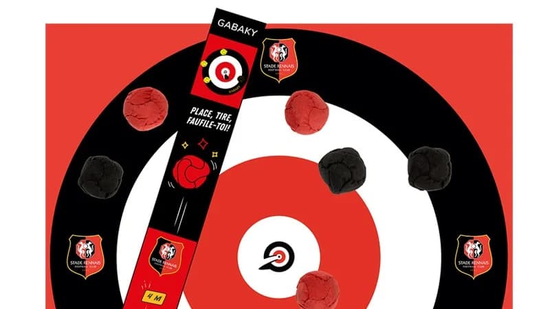 Le jeu du Gabaky aux couleurs du Stade Rennais Le jeu du Gabaky aux couleurs du Stade Rennais