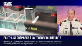 Guerre du futur: "Aujourd'hui, les réseaux sociaux ont un impact assez immédiat [...] il faut accompagner dans cette guerre de l'information", explique Jean-Baptiste Colas, conseiller stratégie du délégué général pour l'armement
