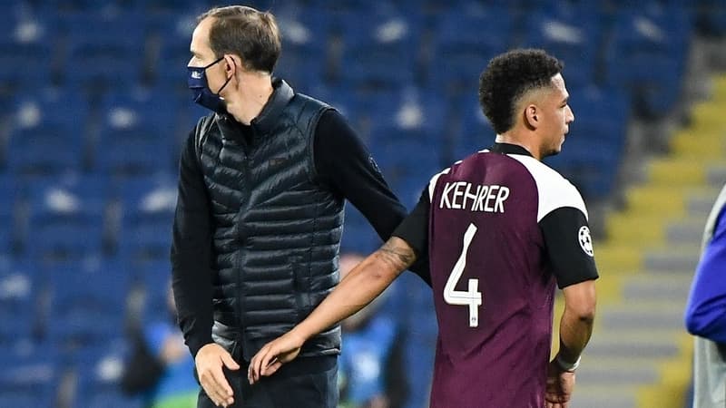 Thomas Tuchel et Thilo Kehrer, à Istanbul le 28 octobre 2020