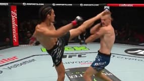 Jonathan Micallef et Kevin Jousset à l'UFC 312 à Sydney le 9 février 2025