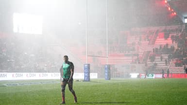 La pluie au stade Mayol de Toulon, le 21 septembre 2025.
