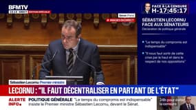 Afin de "rendre nos services publics plus efficaces", Sébastien Lecornu propose de soumettre un projet de loi et de "décentraliser en partant de l'État"