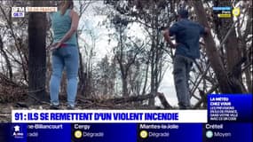 Essonne: les habitants des Molières tentent de se remettre de l'incendie