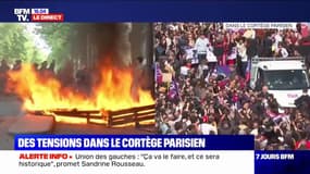 Défilés du 1er-Mai: des tensions dans le cortège parisien