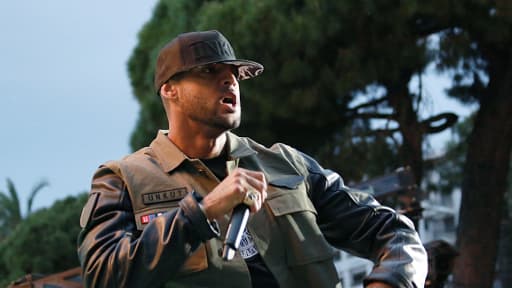 Le rappeur Booba invité d'une émission télévisée à Cannes en 2014