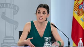 Irene Montero, ministre à l'Egalité dans la tourmente devant les ratés de la loi "Solo si es si". 