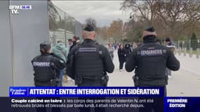 Les réactions des touristes aux abords de la Tour Eiffel, au lendemain de l'attaque au marteau à Paris