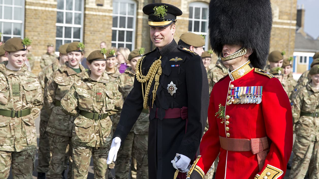 Le Prince William lors de la parade de la Saint-Patrick Le Prince William lors de la parade de la Saint-Patrick