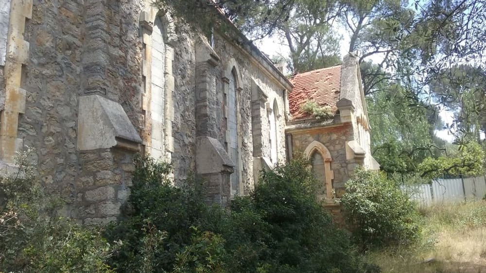 L'église Anglicane "All Saints Church" de Costebelle, dans le Var, en 2024 lors du Loto du Patrimoine.