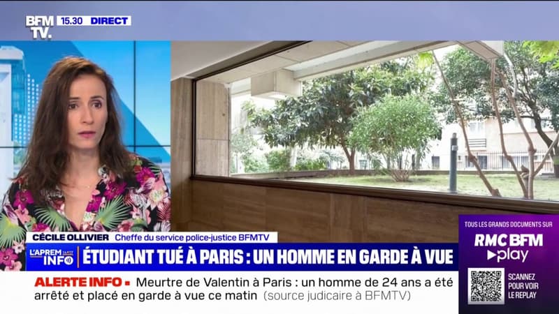 Étudiant tué à Paris: un homme placé en garde à vue