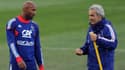 Nicolas Anelka et Raymond Domenech en 2010