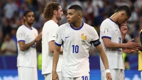 Kylian Mbappé après l'élimination de l'équipe de France contre l'Espagne en demi-finale de l'Euro, le 09/07/2024