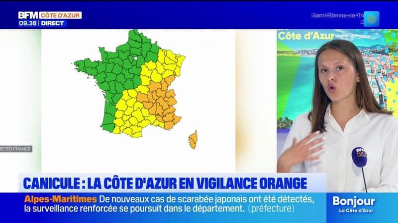 Canicule : la Côte d'Azur placée en vigilance orange
