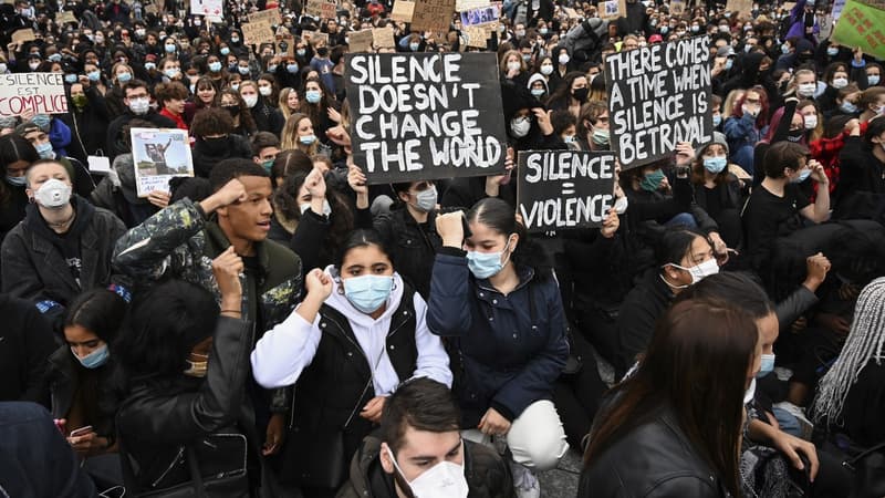 Manifestation contre le racisme à Strasbourg, le 5 juin 2020