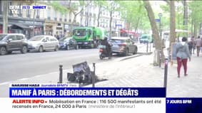 Manifestation du 1er-Mai à Paris: l'heure est au nettoyage des dégâts