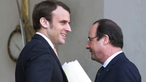 Emmanuel Macron et François Hollande - Jeudi 7 avril 2016