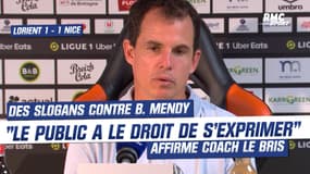 Lorient 1-1 Nice : "Des slogans contre Mendy ? Le public a le droit de s'exprimer" affirme coach Le Bris