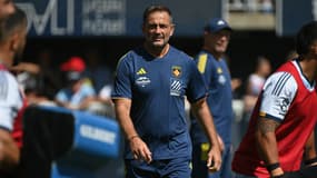 Franck Azéma, manager de l'USAP en Top 14, 6 septembre 2025